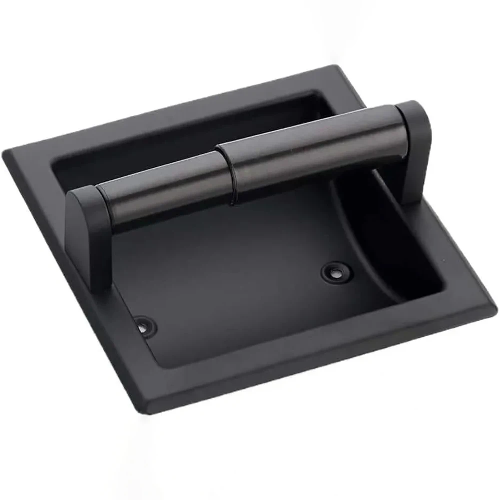 Black Stainless Steel Recessed Toilet Paper Holder High Quality Specifications Stainless Steel Wall Mounted Dispense