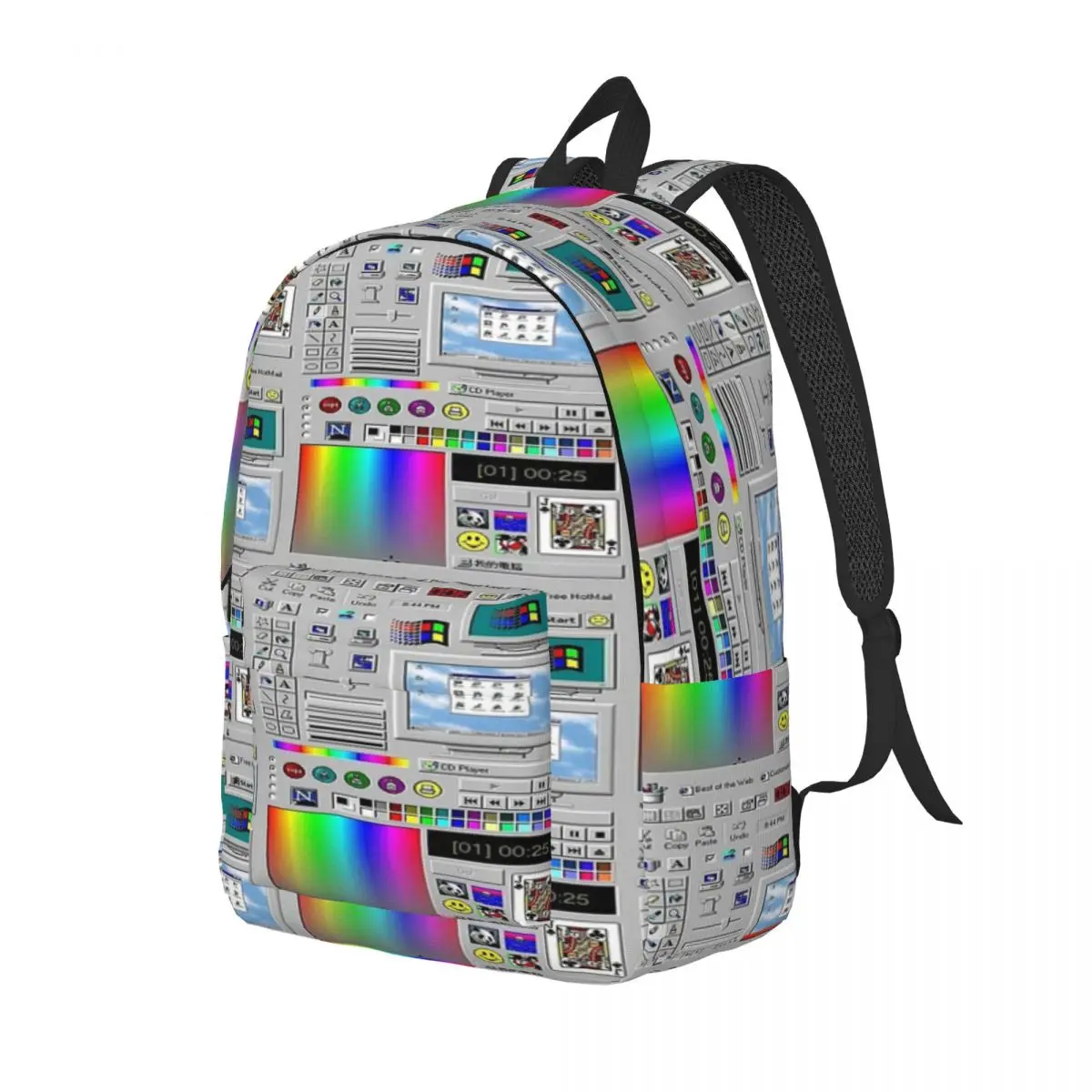 Microsoft Windows 98 Server Simple and stylish backpack Canvas backpack Backpack women