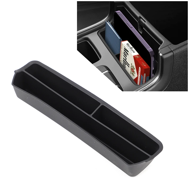 

For Kia Sorento 2021-2025 Silicone Black Car Central Console Storage Box Armrest Box Organizer Interior Car Accessories