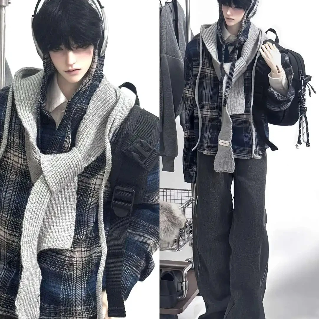 1/3 人形の服 75 センチメートル男性 Bjd 人形用長袖フード付きシャツドレスアップおもちゃままごとハンサム人形アクセサリー、人形なし