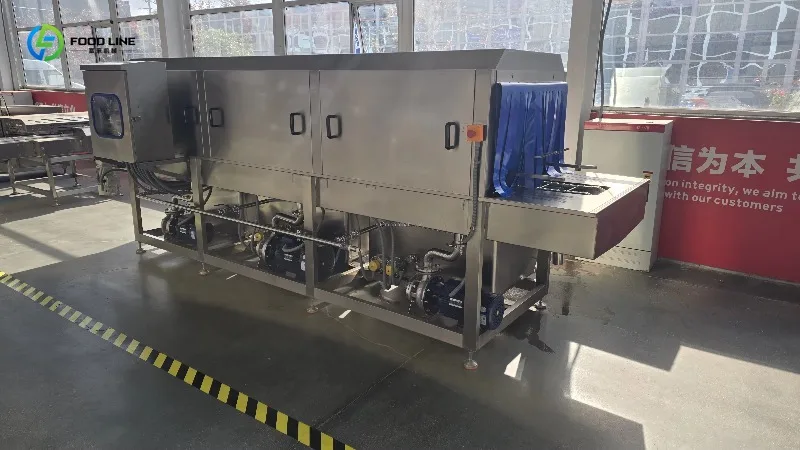 Customized Commercial Crate Rotary Washer Box Basket Clean Machine With Good Price Automatic Washing Machine for Plastic Basket