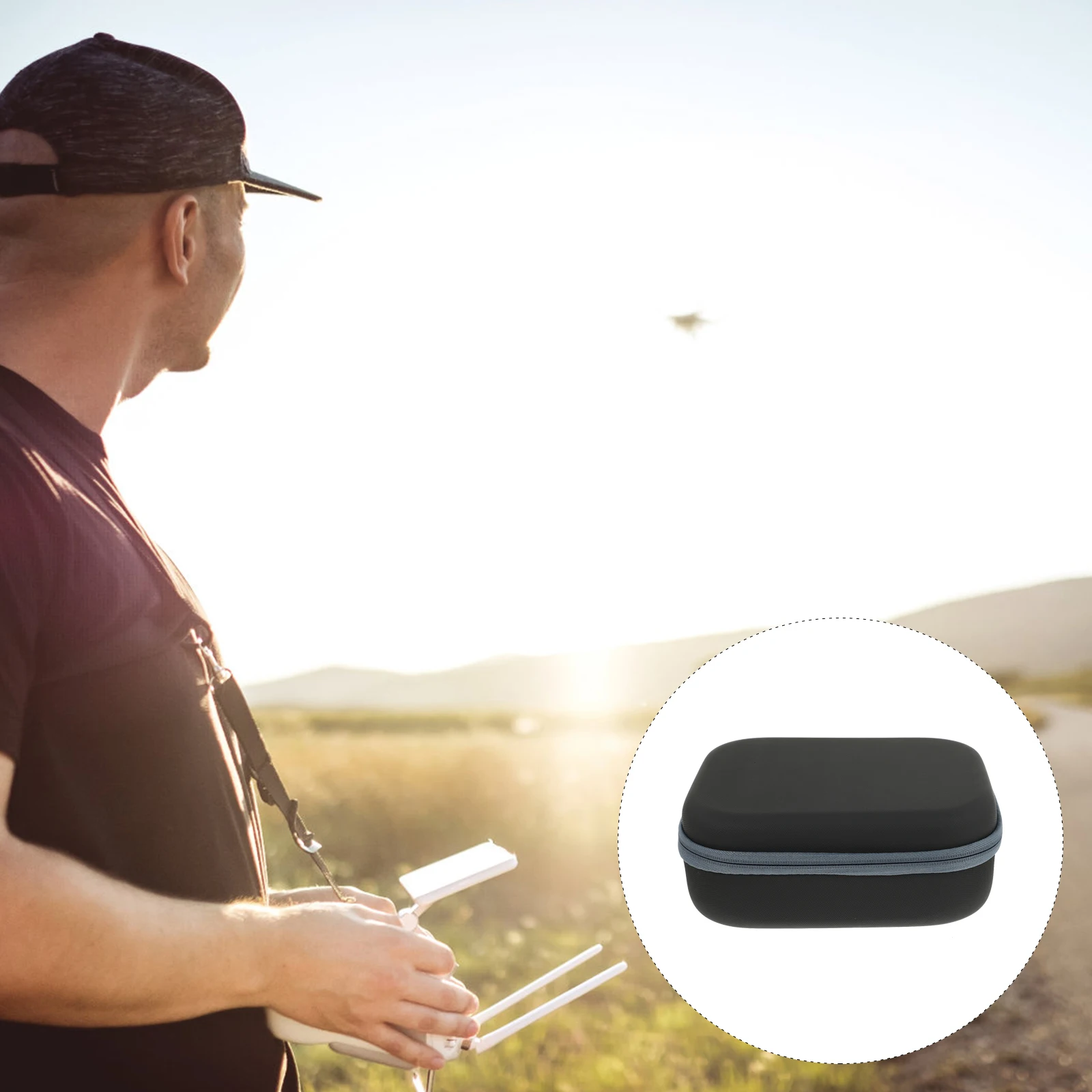 

1pc Drone Storage Bag Compatible With Mavic Mini Quadcopter High-Grade Fabric Portable Travel Case Breathable Mesh Interior