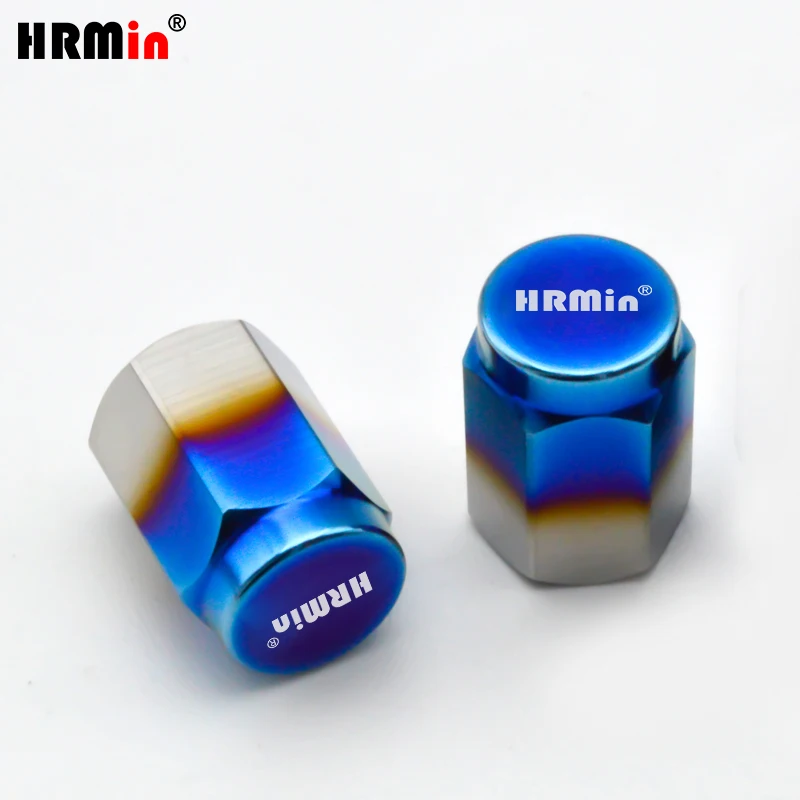 HRmin High Performance New Style Gr.5 Titanium Automobile Vehicle Car Wheel Stem Valve Cap Anti-Rust Cover  Valve Stem Caps