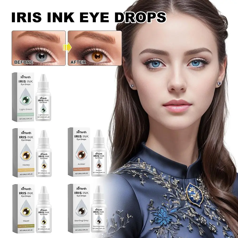 2PCS 10ml Color changing eye drops safe and gentle Lighten and brighten eye color Visibly changes eye color in 2 hours