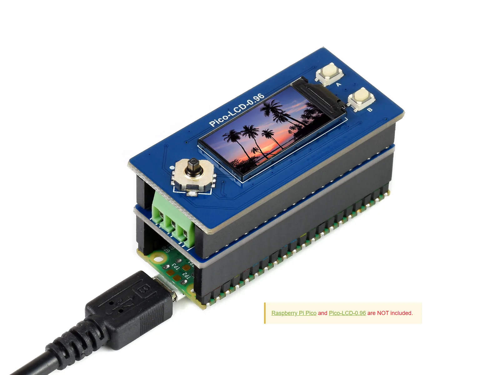 2-Channel RS485 Module for Raspberry Pi Pico, SP3485 Transceiver, UART To RS485, Standard Pi Pico header, supports Pico series