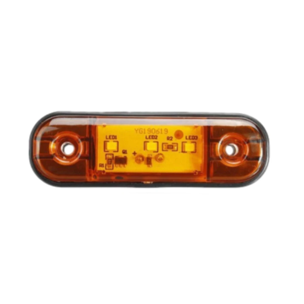 1pcs LED Car Lights 12V 24V 3LED Truck Truck Side Light Waterproof Wide Light SRK-043 High Brightness 8.7*2.7cm Red Orange White