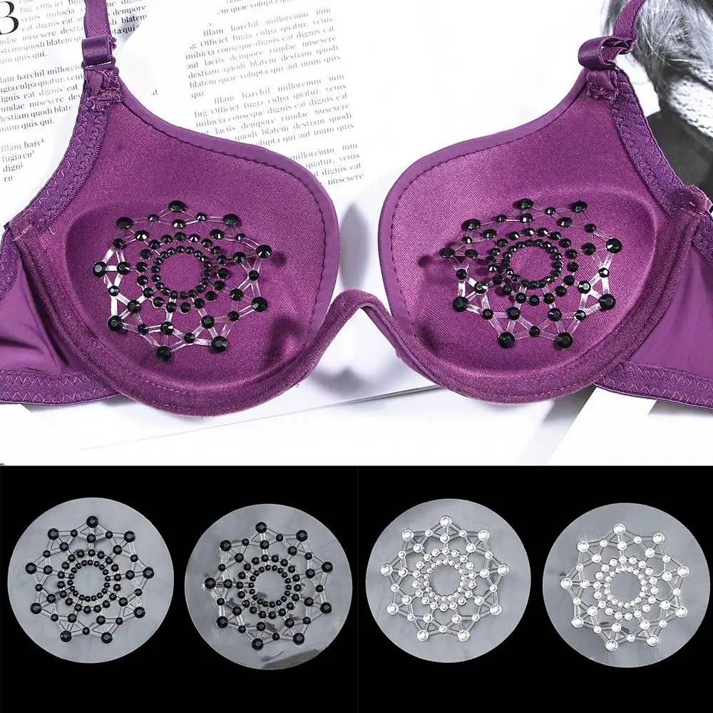 Nipple Stickers Lingerie Bra Chest Paste Invisible Breast Petals Breast Bra Pad Rhinestone Nipple Breasts Stickers Nipple Cover