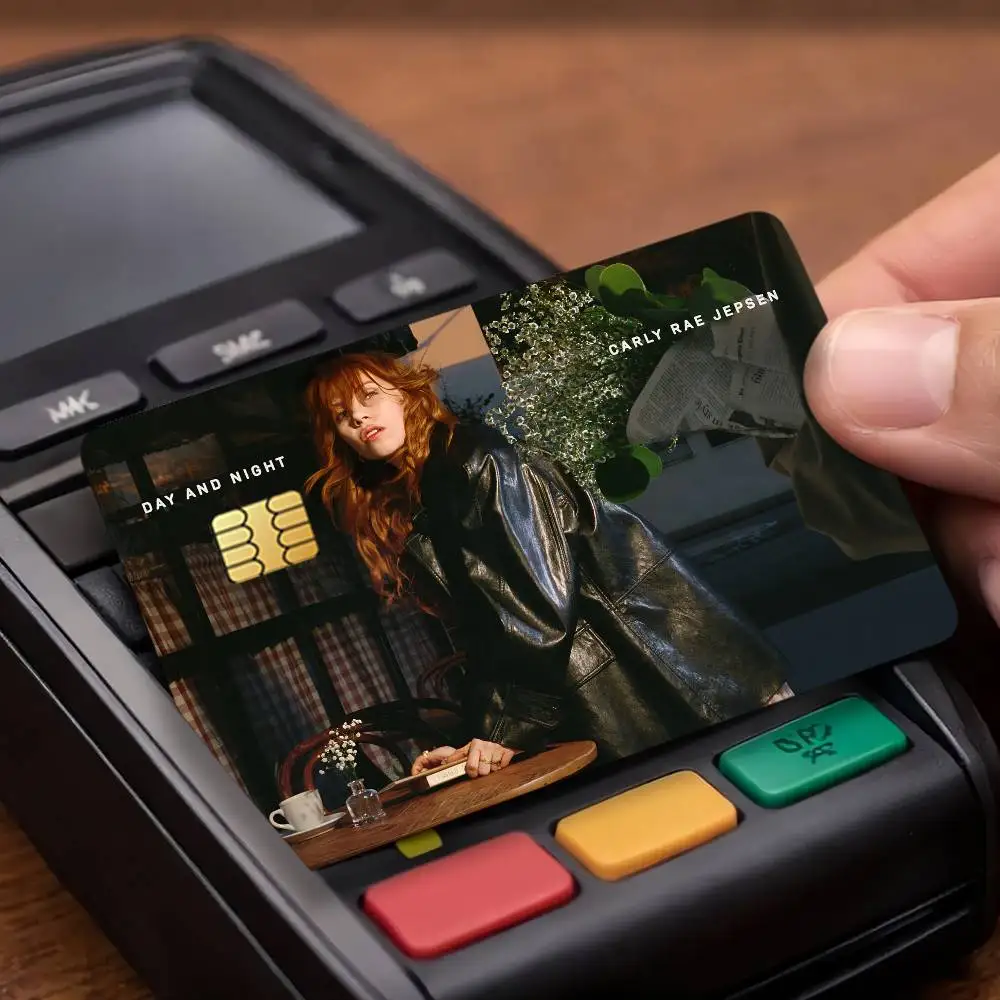 Carly Rae Day and Night Credit Card Public Transportation Cards Protective Sticker Waterproof Card Face Decoration 4PCS