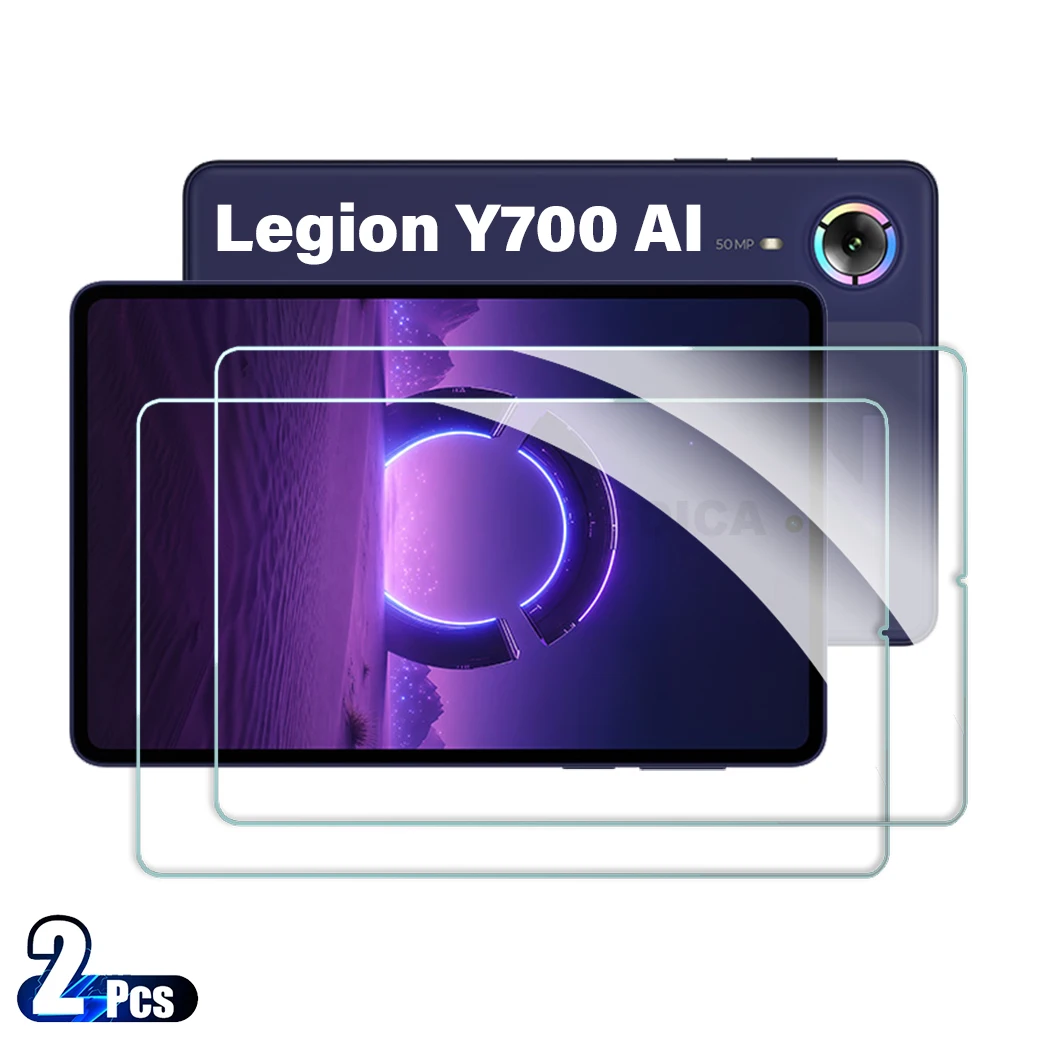 2PCS For Lenovo Legion Y700 AI Tempered Glass Screen Protector 8.4 Inch Tablet Anti Scratch HD Protective Film
