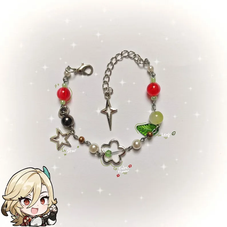 الهيثم وكافيه - أساور متطابقة مستوحاة من جينشين (تُباع بشكل فردي أيضًا) #3