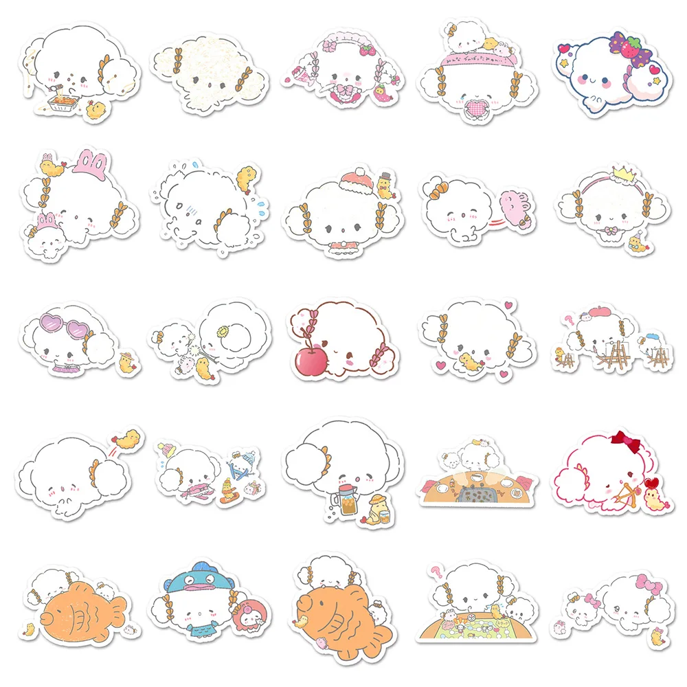 10/30/51pcs Sanrio Kawaii Cartoon Cogimyun Stickers Anime Aesthetic Cute Graffiti Decal Toy DIY Luggage Fridge Laptop Phone Bike