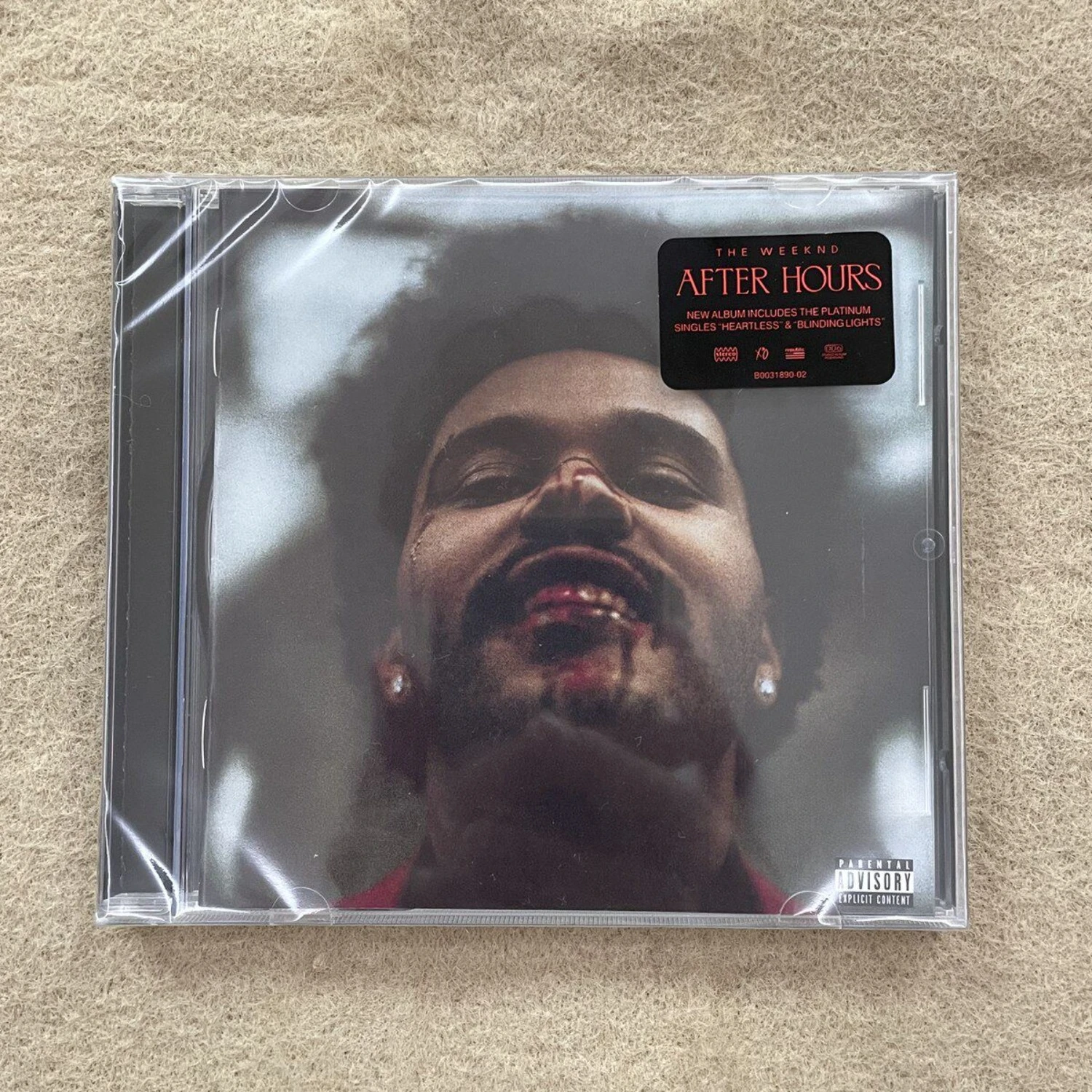 

Rare Sealed The Weeknd After Hours Alternative R&B Synth-Pop Audio CD Clear Digital Sound Collectible for Fans Home Art Decor