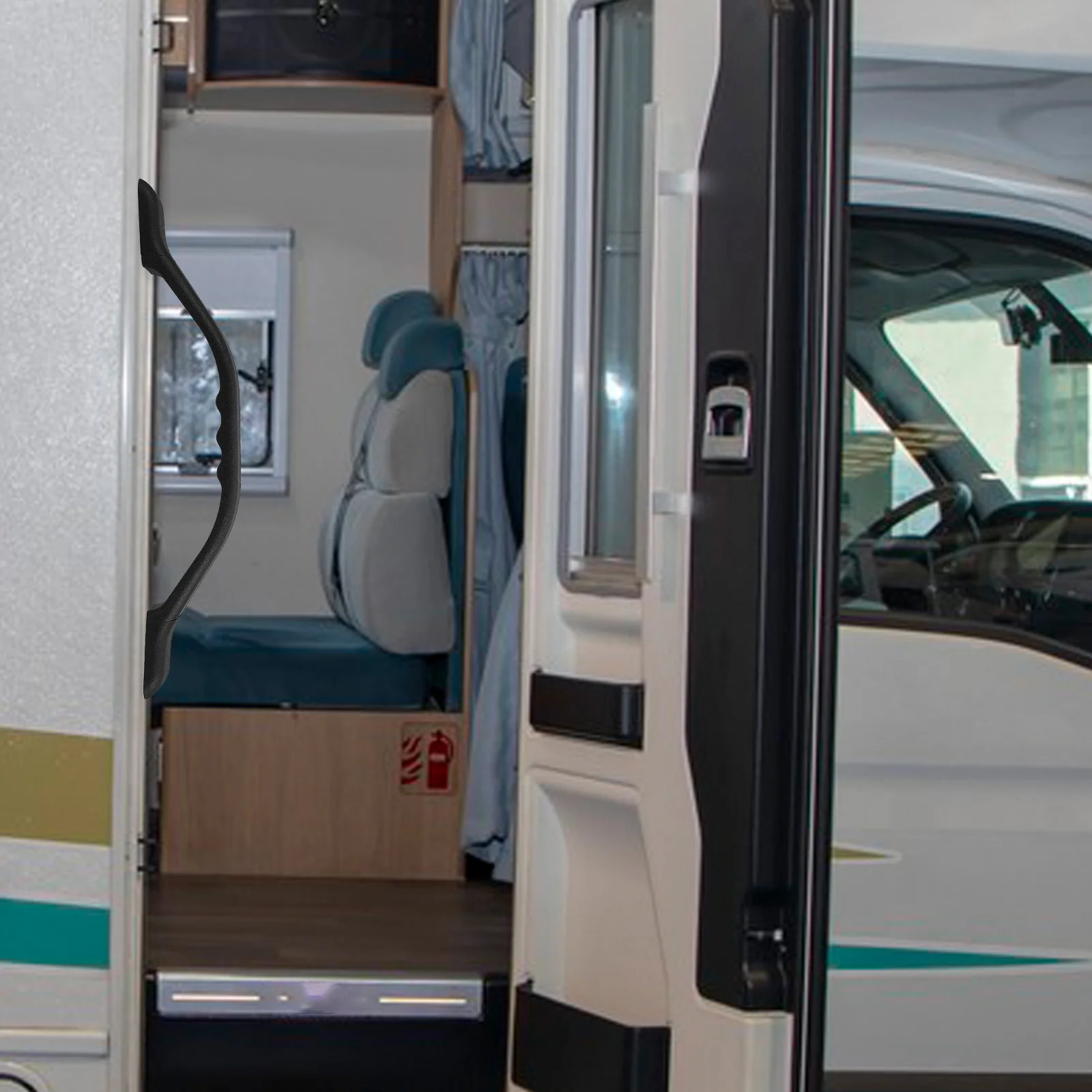 

Nylon Handle for RV Door Pull Trailer Camper Accessories LS522-285 Milk White Durable Modern Design Easy Installation Functional