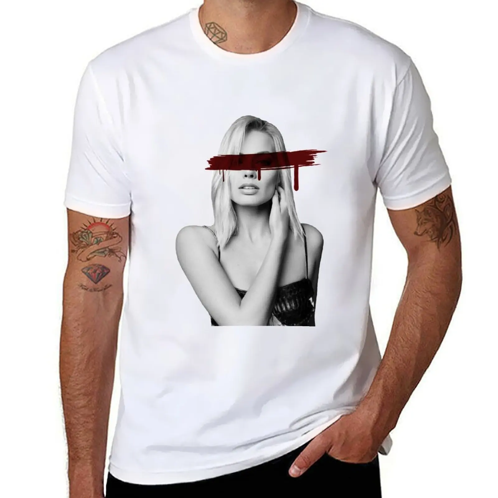 

Dead Celebrities Of Our Youth - Margot Robbie T-Shirt Casual Loose Daily Wear T-Shirt
