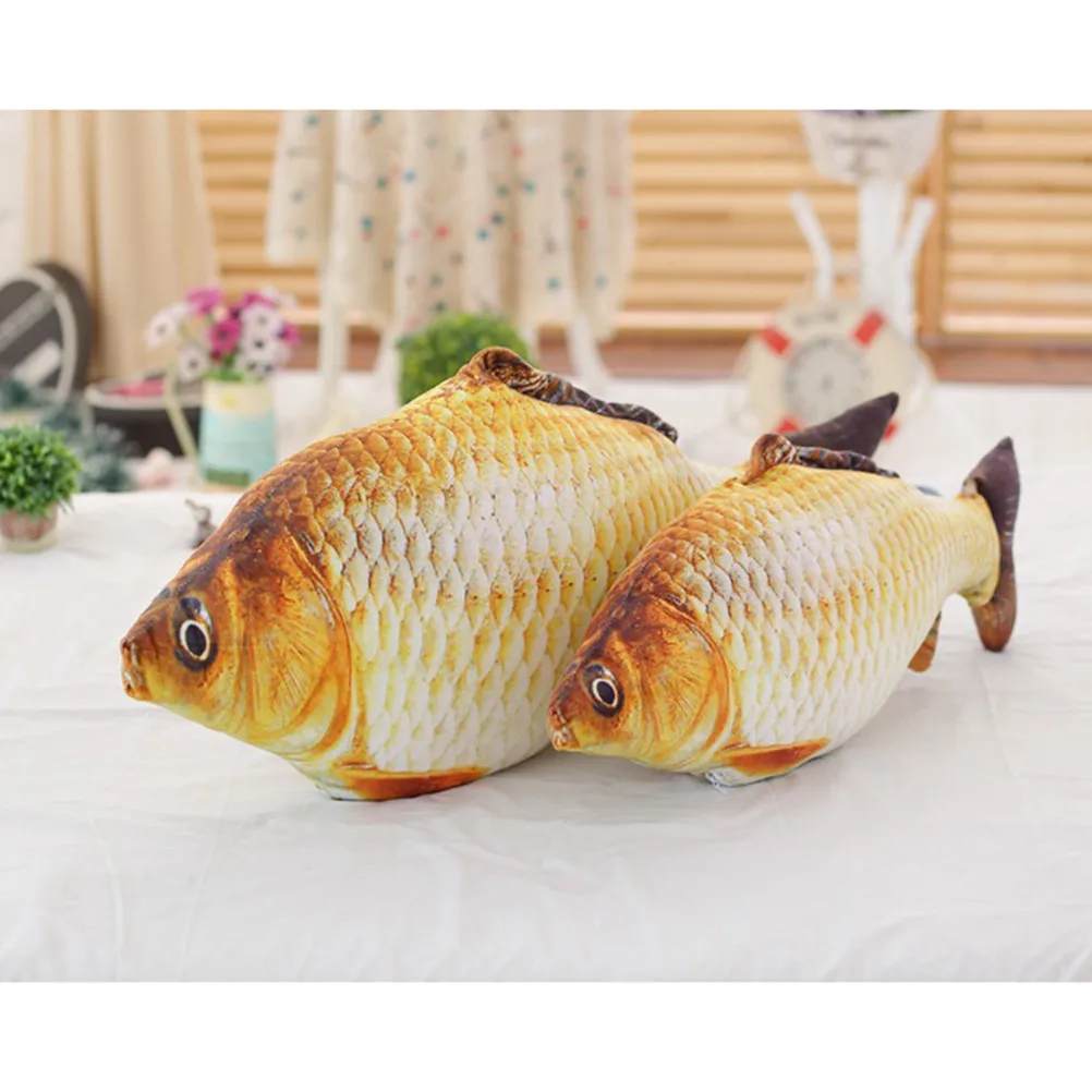 

3D Fish Throw Pillow Unique Fashion Cartoon Design Decorative Cushion for Living Room Bedroom Coffee Shop Holiday Decoration
