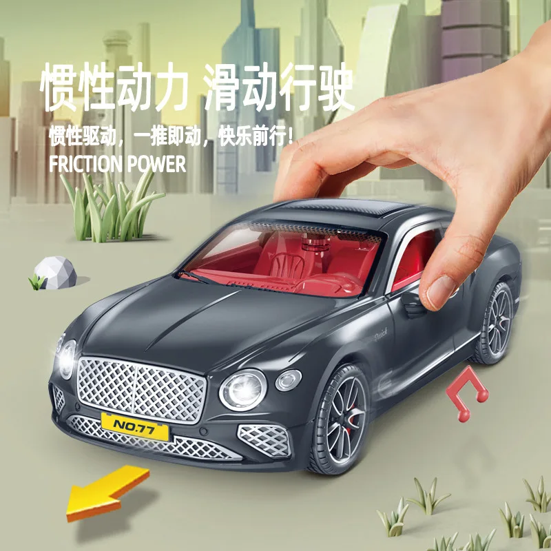 الأطفال الجمود الفاخرة تصميم سيارة لعبة مع أضواء الموسيقى دييكاست سيارة دليل مفتوح الباب نموذج ألعاب سطح المكتب التراجع سيارة الصبي هدية