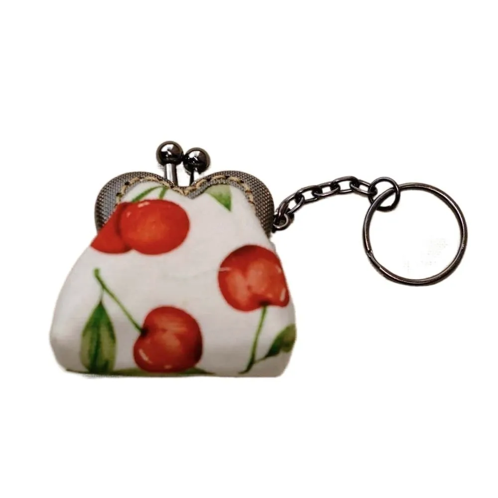 Embroidered Brocade Coin Purse Anti-lost Small Pocket Cotton Mini Pouch Chinese Style Portable Key Ring Packet Women