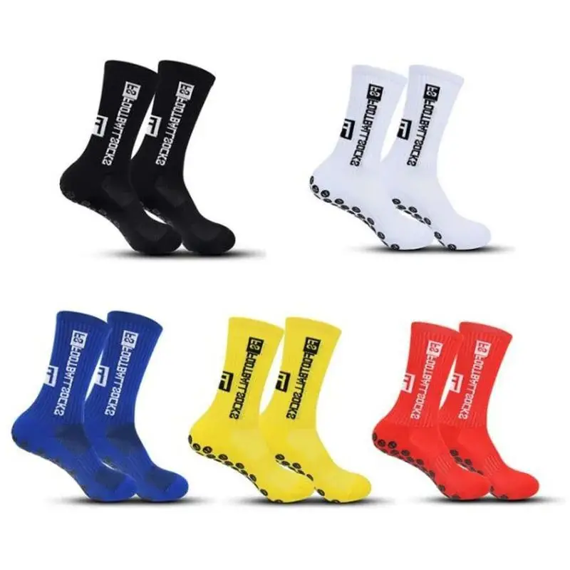 1 Pair New Football Socks Anti-Slip Breathable Men Women Thickened Towel Bottom Soccer Sports Socks Rugby Basketball Yoga Socks