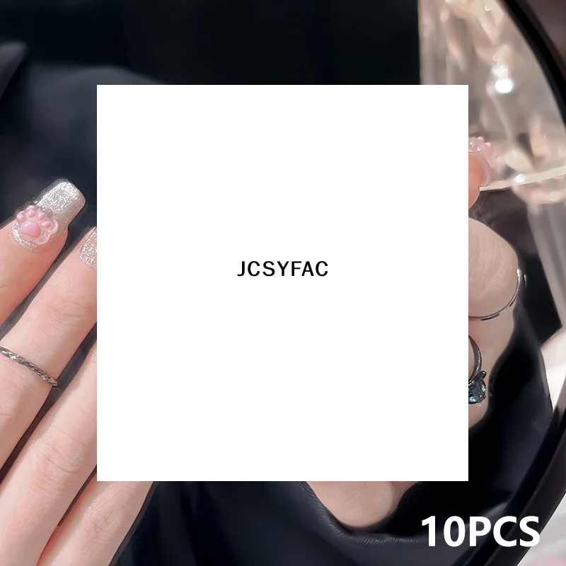 10개입 3D 새 제품 매니큐어 살롱용 패션 고양이 발톱 네일 참 레진 만화 매니큐어 장식 미니 네일 아트 데코레이션