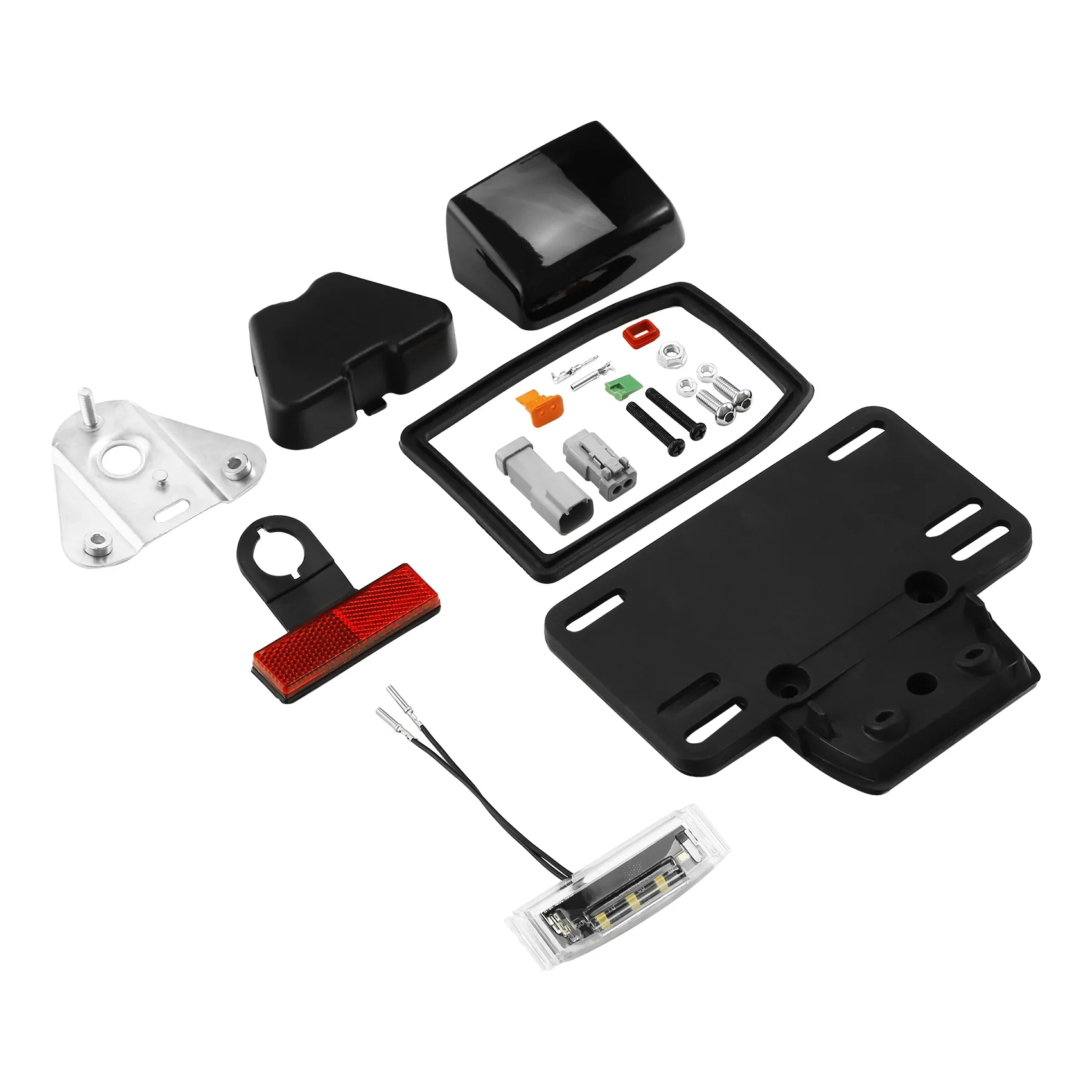 Fender LED License Plate Light Kit For Harley Touring CVO Road Street Glide 2014-2022 Motorcycle