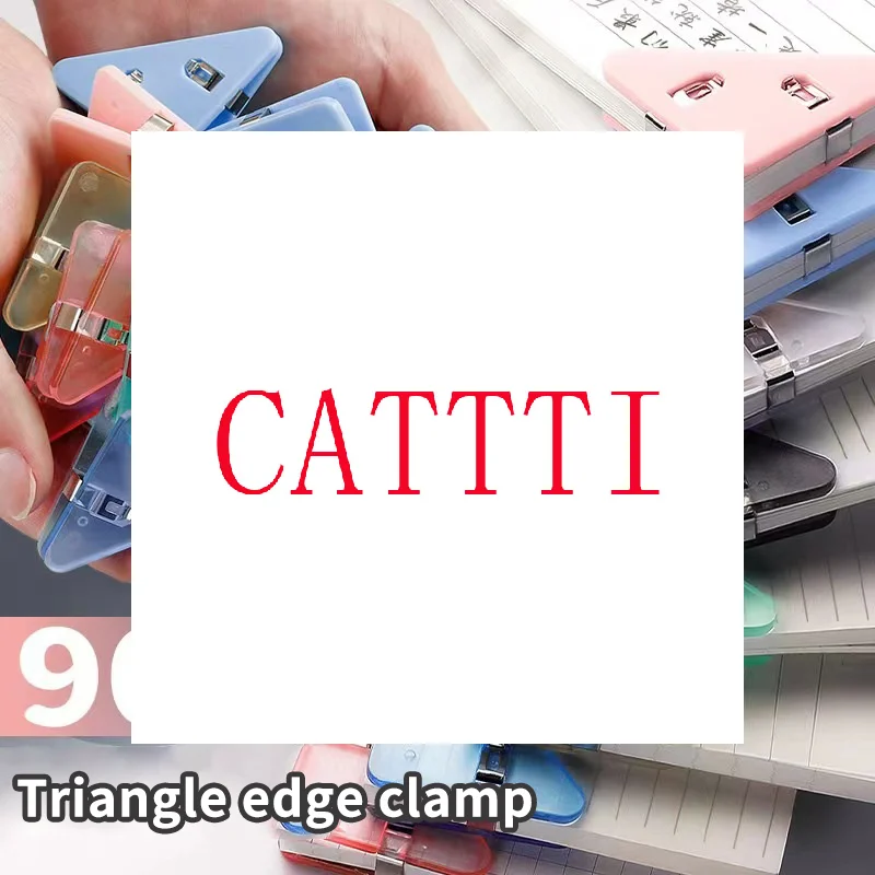 

20pcs Color Triangle Clip Bill Clip Book Paper Corner Clip For Desk Storage Shelf Stationery Office Desktop Organizer Clip