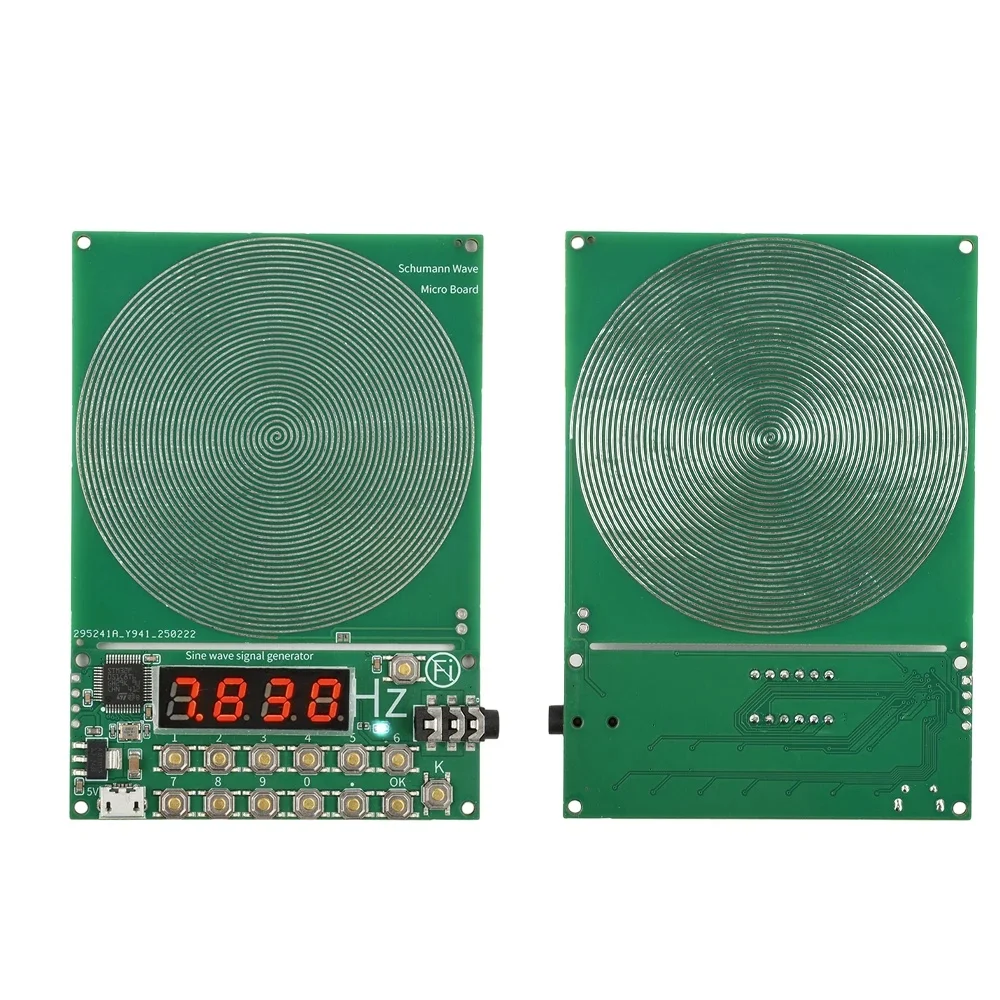DC 5 В 0,01 Гц ~ 100000 Гц Регулируемая частота 7,83 Гц Генератор волн Шумана Генератор сигналов синусоидальной волны Интерфейс Micro USB
