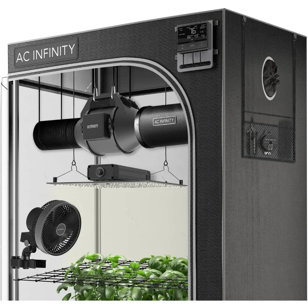 AC Infinity Advance Grow System Compact 2x2, 1-Plant Kit, WiFi-Integrated Grow Tent Kit, Automate Ventilation, Circulation