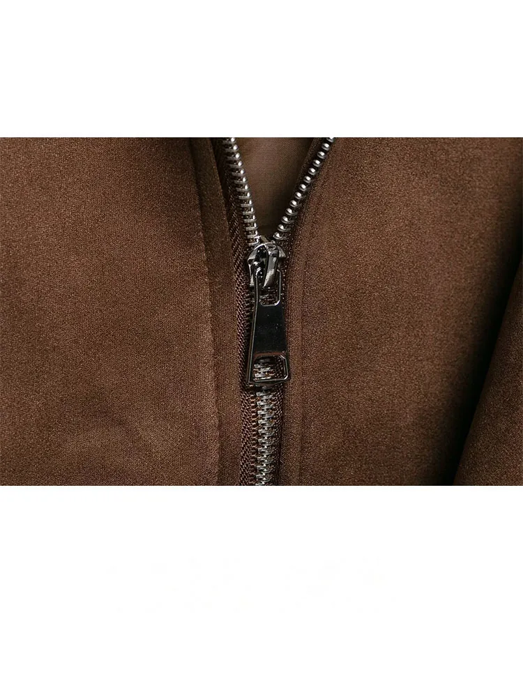 HH femme automne Style de rue décontracté veste ample femmes mode col haut manches longues bouton poches conception solide manteaux