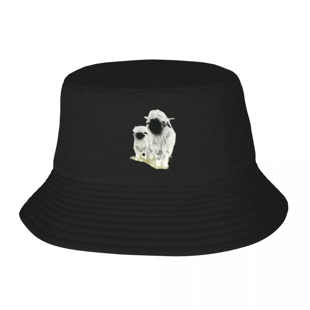 Valais Blacknose Sheep by Sam Coull Bucket Hat funny hat Mens Tennis Women's