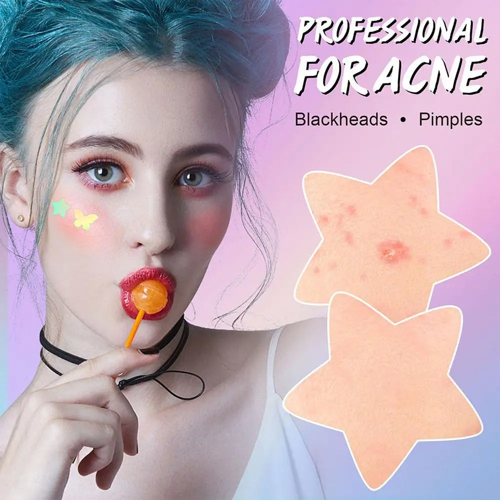 Star Pimple Patch Acne Colorful Invisible Acne Removal Beauty Concealer Spot Stickers Skin Face Makeup Care Tool Originalit C9J4