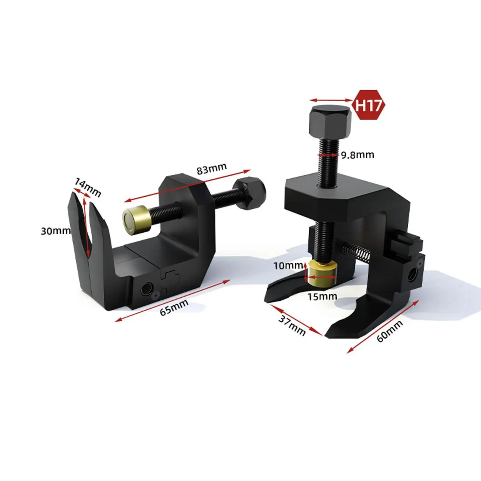 Windshield Wiper Arm Puller with Adjustable Knob Quick Disassembly &