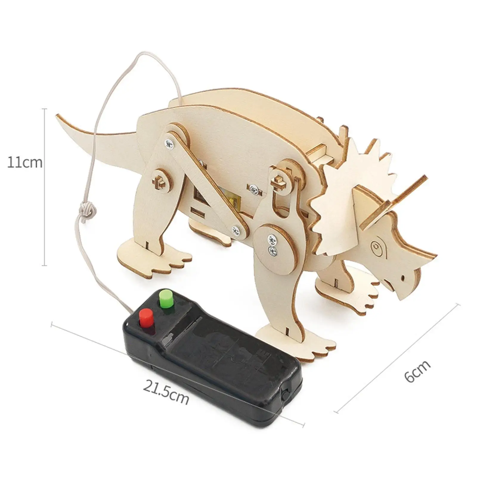 Science Experiment Set Dinosaur Model Building Kits Craft Wooden for Imagination Exploring The Principle Ornaments