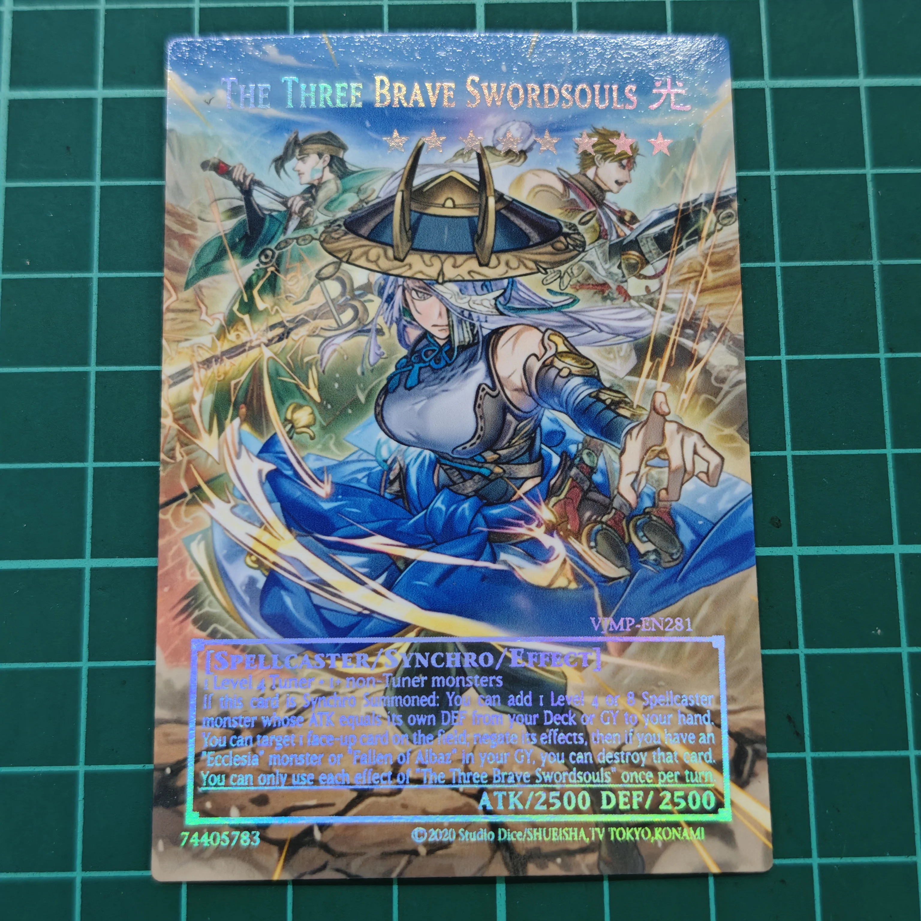 YuGiOh The Three Brave Swordsouls DIY Full Picture Trading Card Not  Original Collectible Card for Gaming - AliExpress 26