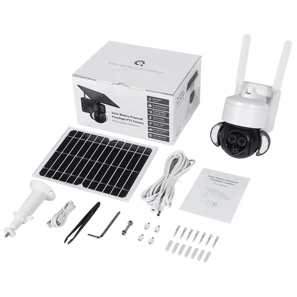 كاميرا 6MP Wifi 4G 12X زووم بصري تعمل بالطاقة الشمسية كاميرا Cctv IP عدسة مزدوجة رؤية زاوية واسعة #5