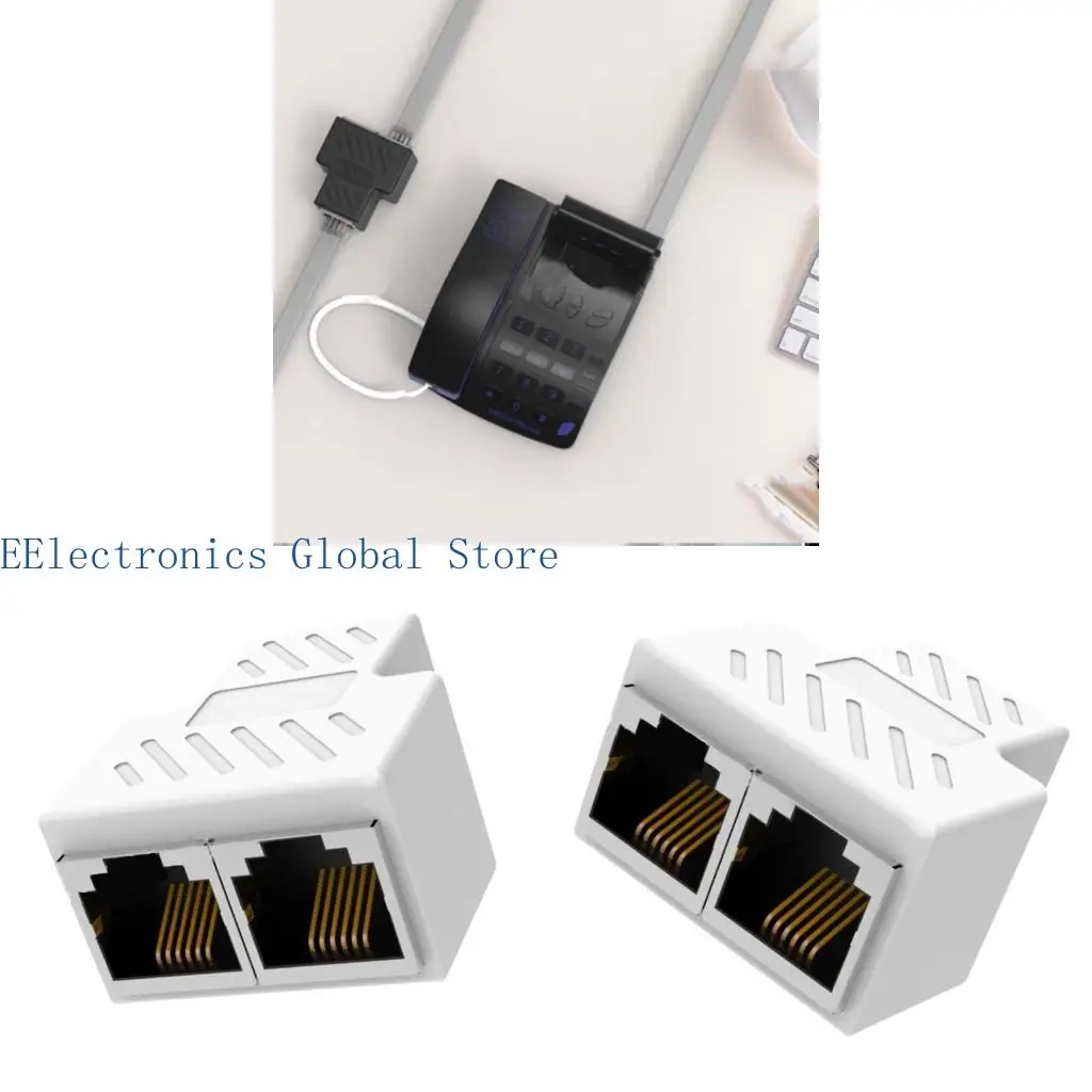 

462B Телефонная линия Splitter RJ11 для женского на женскую двустороннюю линию телефона.