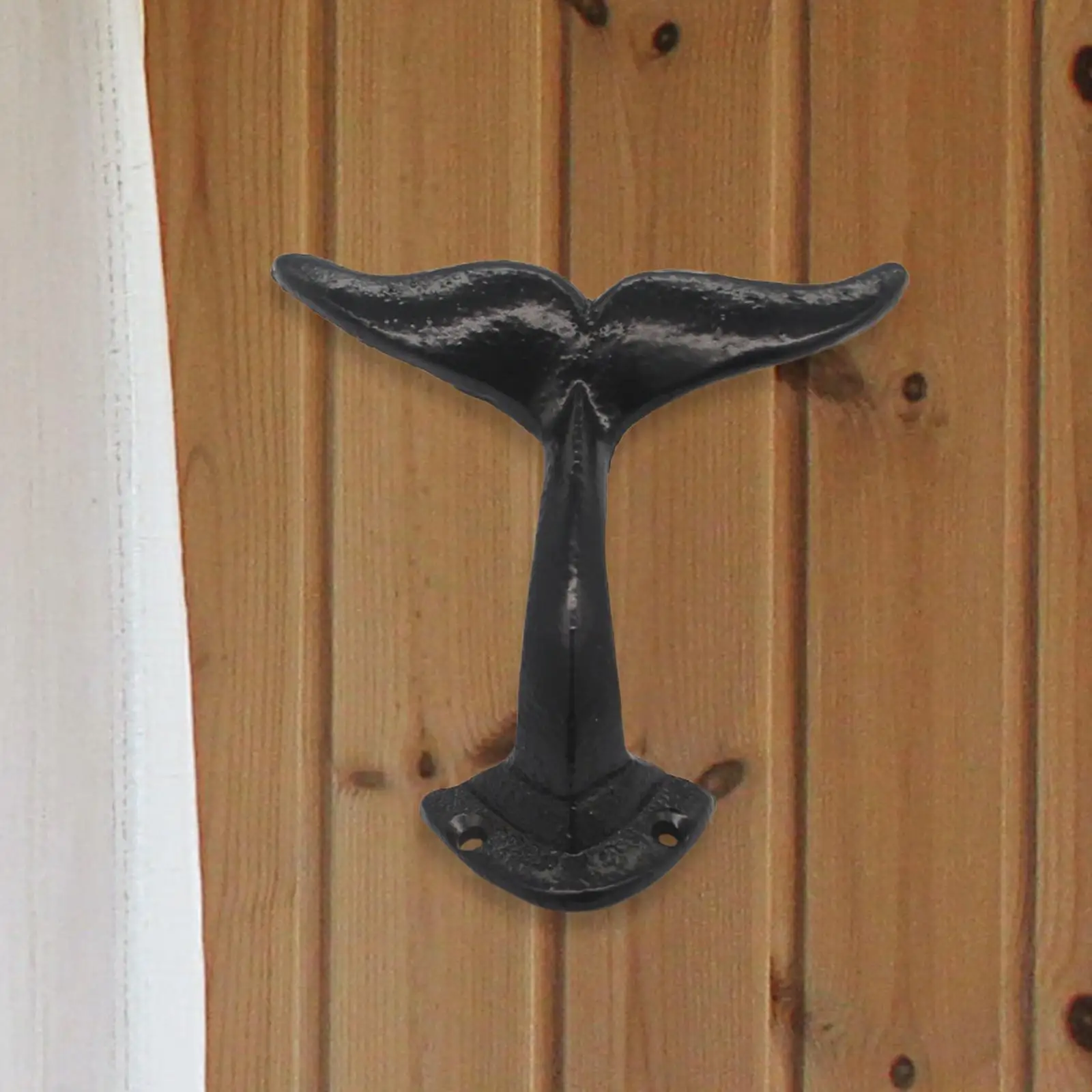 Whale Tail Wall Hooks Clothes Hook Decoration Cast Iron Whale Tail Hook for Hanging Coats