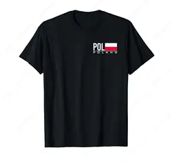 POLAND FLAG POLISH COUNTRY CODE POL SPORTS GAMES ATHLETE T-Shirt