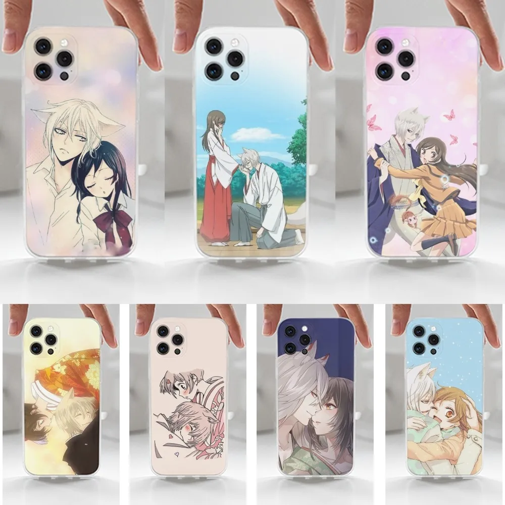 Cartoon K-Kamisamas K-Kiss Case For iPhone 16,15,14,13,12,11 Plus,Pro,Max,XR,XS,X,7,8 Plus,SE,Mini,Transparent,Silicone Case