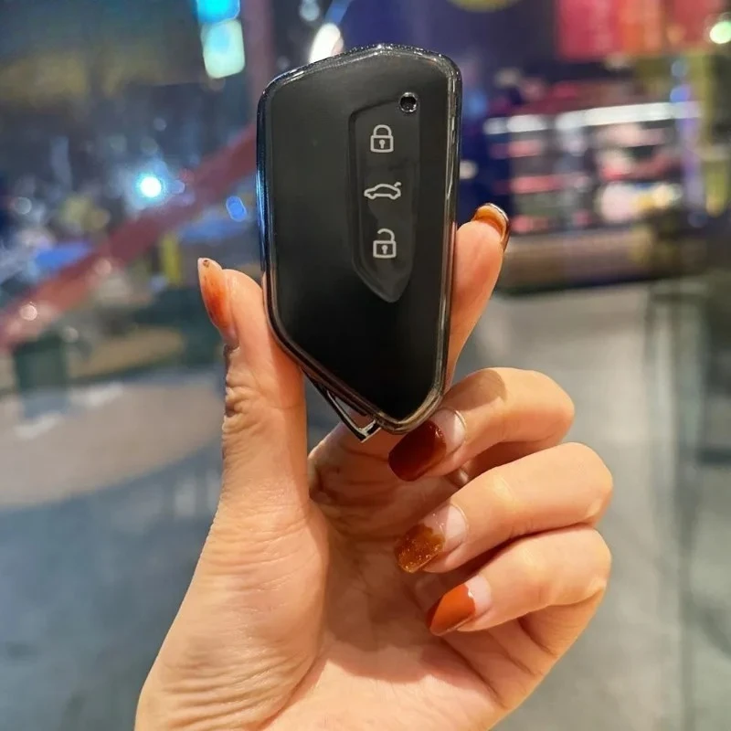 

Fashion Car Key Case Cover Shell Fob For Volkswagen VW Golf 8 MK8 ID-4 ID-6 For Skoda Octavia A8 For Seat Leon FR MK4 Cupra