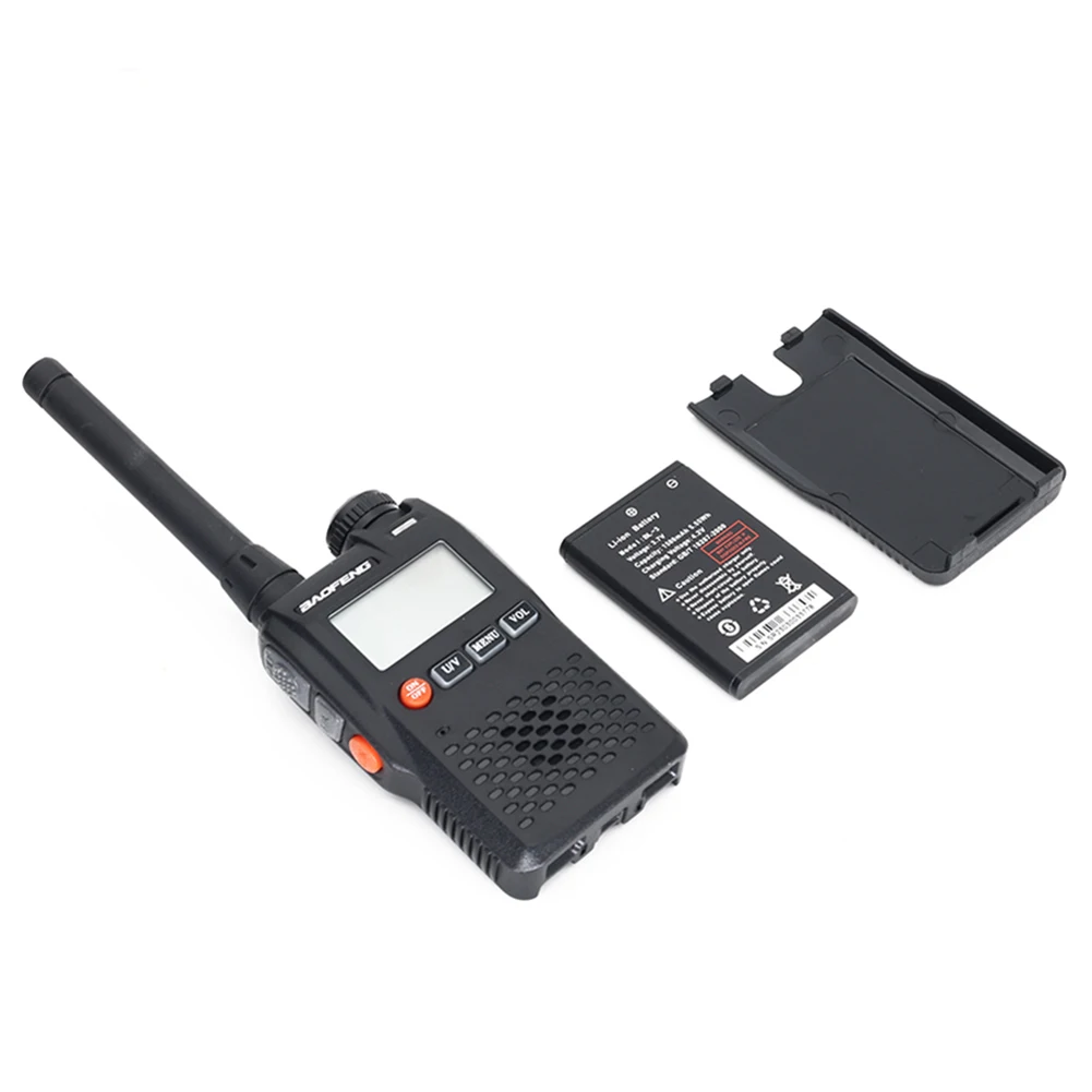 Radio bidireccional UV-3R, Walkie Talkie de bolsillo, frecuencia inalámbrica de 136-174MHz y 400-470MHz, Radio CB bidireccional