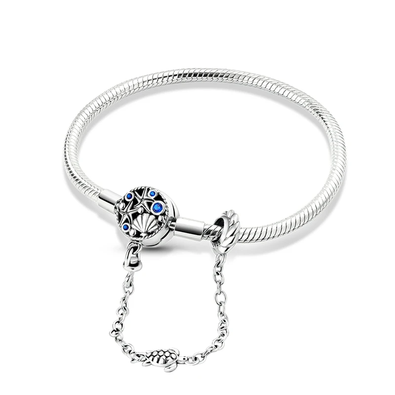 Original Armbänder 925 Silber 17-20 CM Herz Sicherheit 3mm Kette Schlange Knochen Armband Fit DIY Charms perle Geburtstag Schmuck Geschenke – Detail 28