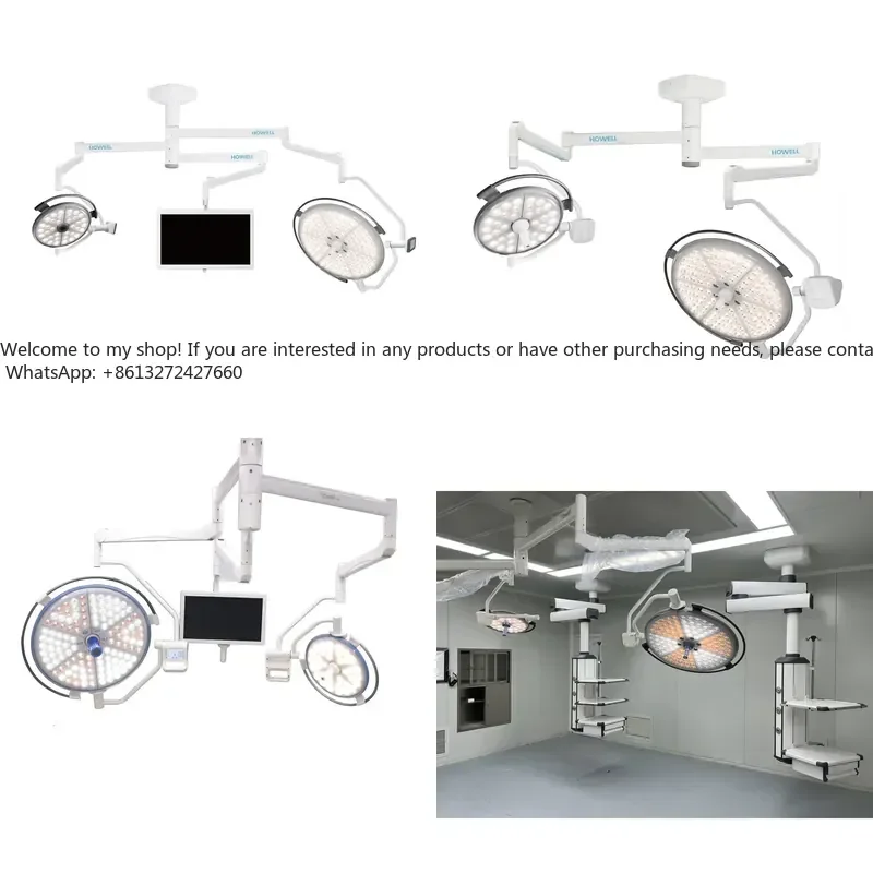 HE-L700/L500 Electric Powered Operating Room Ceiling-Mounted LED Shadowless Lamp