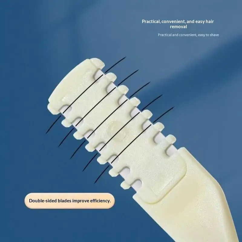 4Pcs Nasal Hair Cutter Nose Hair Trimmer 2-in-1 Manual Nostril Hair Removal Tool Double Sided Blade Hair Removal Accessory