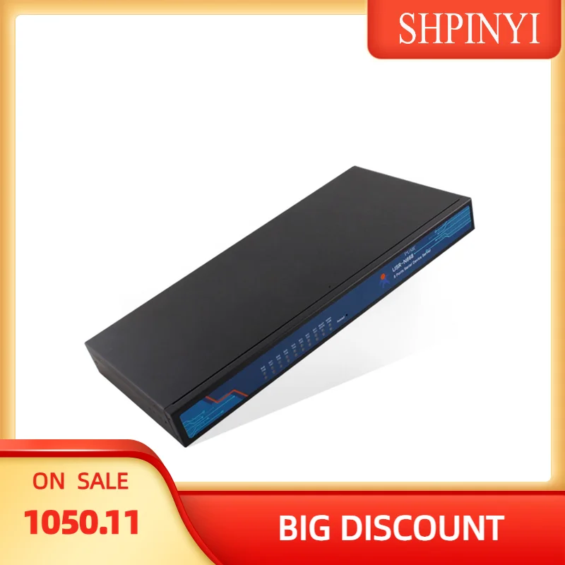 USR-N668 Industrial 8 portas seriais RS232 RS485 RS422 RJ45 para conversor ethernet Com SSL/TLS