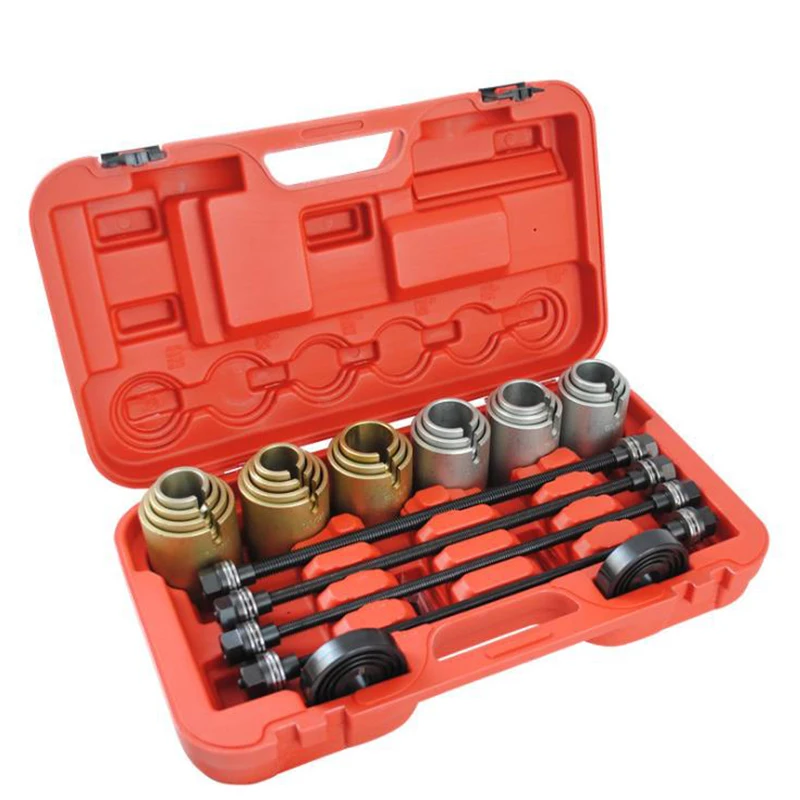 2025 27 pct set Press and Pull Sleeve Tool Kit Bush Bearing Remover Set Iron Sleeve Extractor chassis Bearing Disassembly Tool