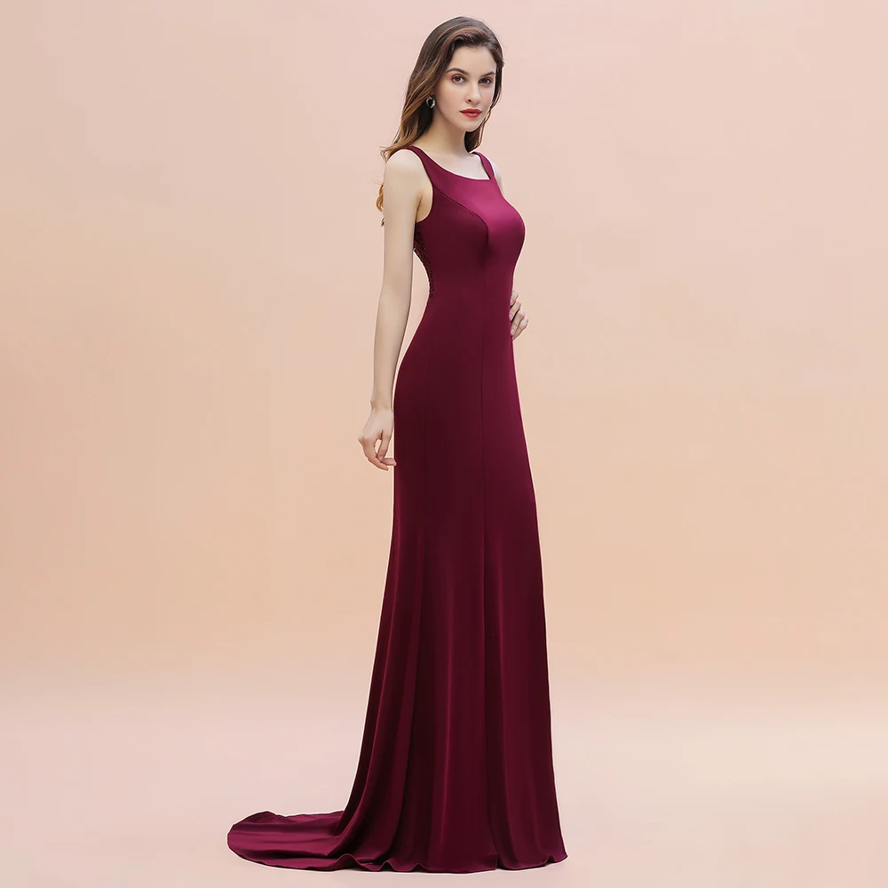 2024 Sexy Burgundy Lace Robe De Soiree Evening Dress Side Slit Gowns Long Prom Party Dresses Vestido de Festa Prom Dress