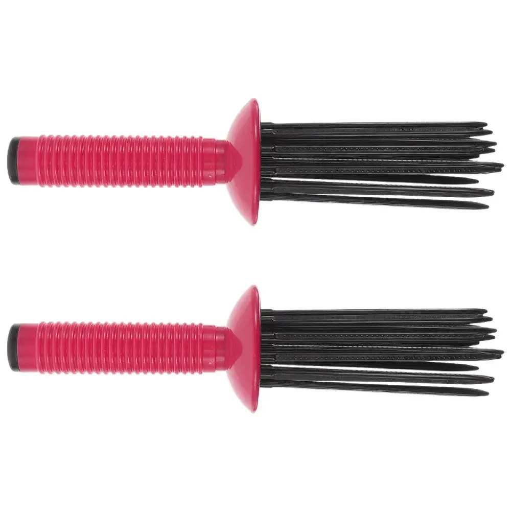 

2 шт. расческа для вьющихся волос, объемная противоскользящая щетка для завивки, флюоресцентная красная палочка для сушки феном