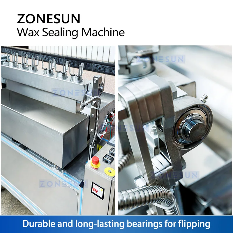 ZONESUN mesin celup lilin botol anggur, ZS-WS6 Tank ganda Top Wax segel
