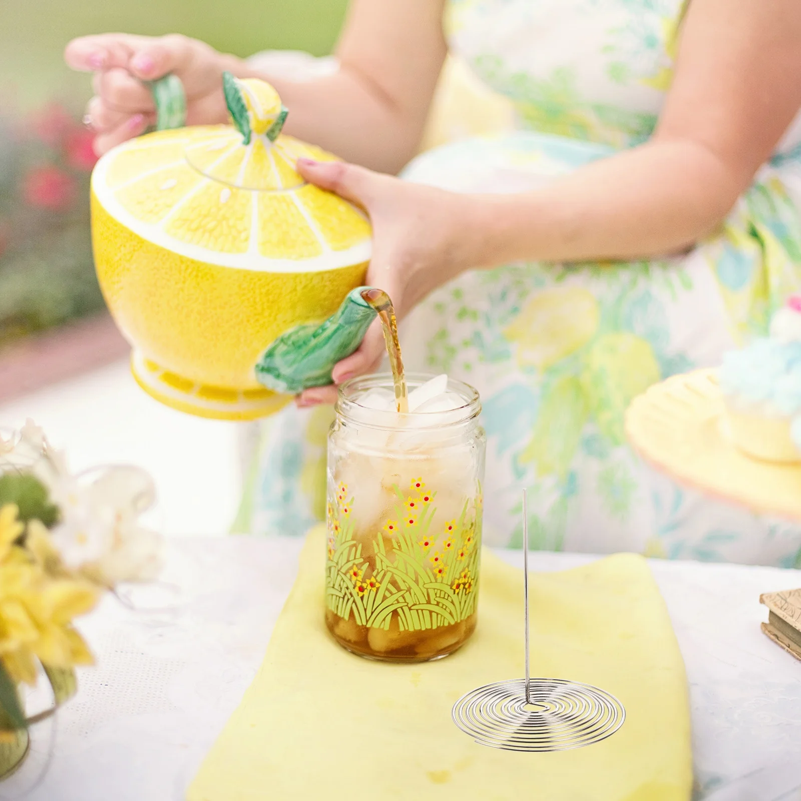 

12Pcs Stainless Steel Tea Infusers Reliable Accessories Easy Install Remove Mesh Filter Basket Tea Pot Spring Strainers