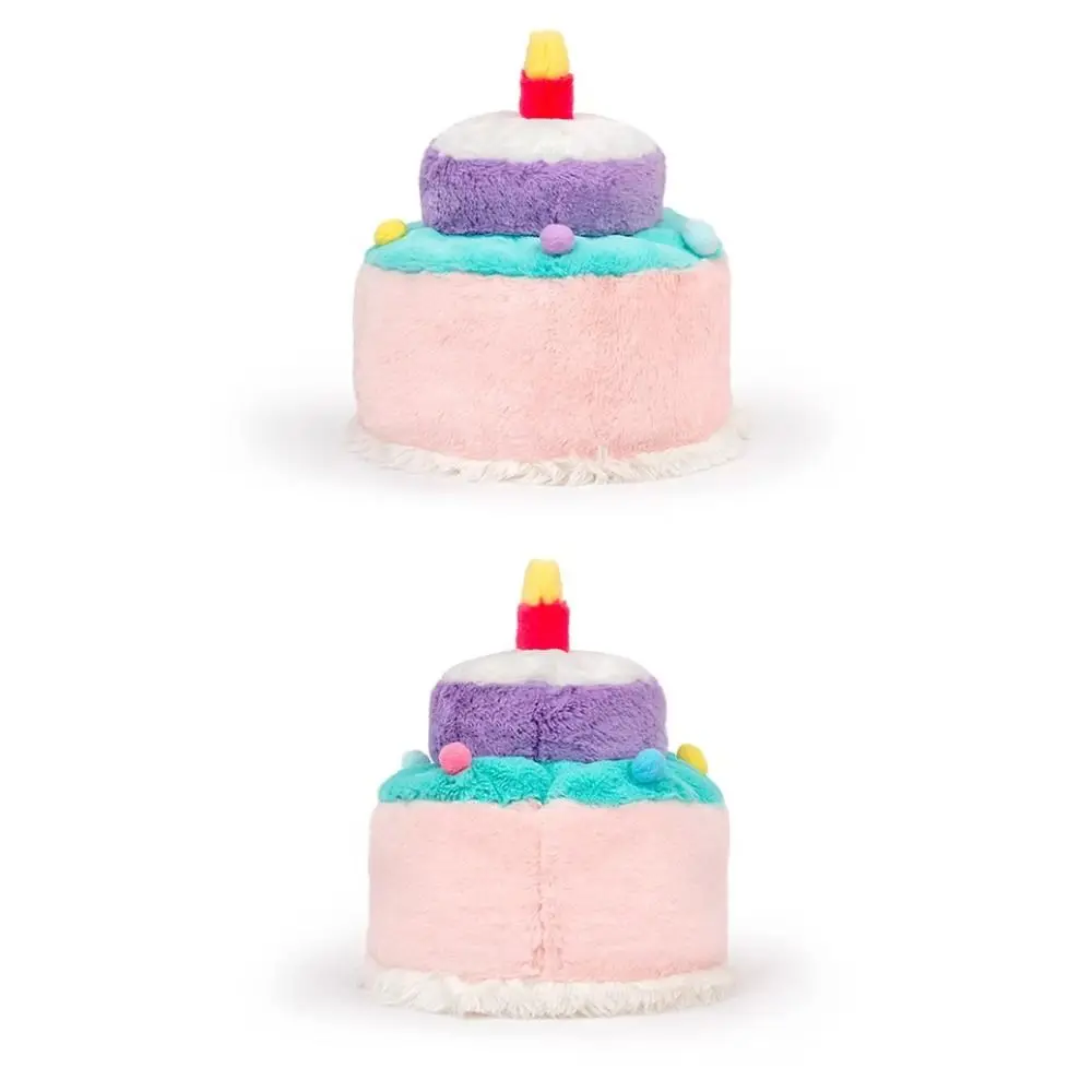 Geburtstag Spielzeug Stickerei Geburtstags torte Plüsch Hut Plüsch reversible Geburtstag Kopf bedeckung niedliche Kreativität Geburtstags kappe Kinder Geschenke